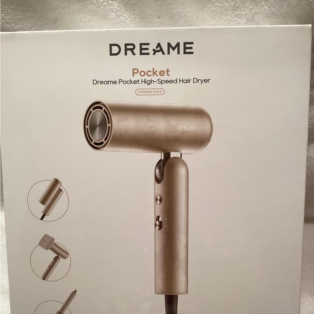 Pocket Titanium Gold High-Speed Hair Dryer